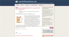 Desktop Screenshot of nachhilfeanbieter.de