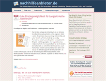 Tablet Screenshot of nachhilfeanbieter.de
